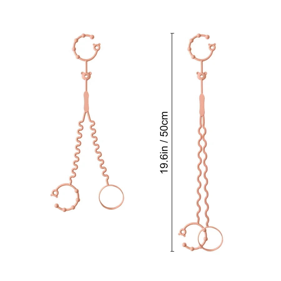 Neue 1 STÜCK Baby Schnullerkette Mit 2 Clips Säuglingsflaschenkette Verstellbare Silikon Schnullerkette Beißring Spielzeug Kinderwagen Zubehör