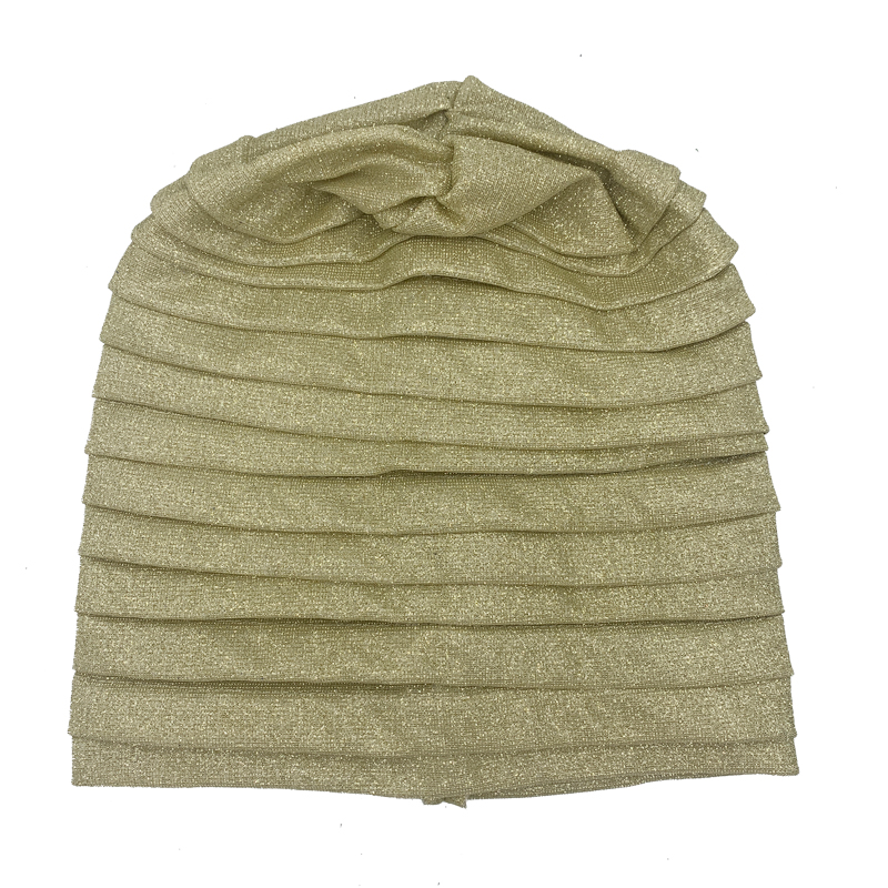 Muçulmano Turbante Glitter Corpo Inteiro para Mulheres, Chapéu Lenço, Capacete Africano, Boné de Turbante Plissado para Senhora, Envoltórios na Cabeça, 2023