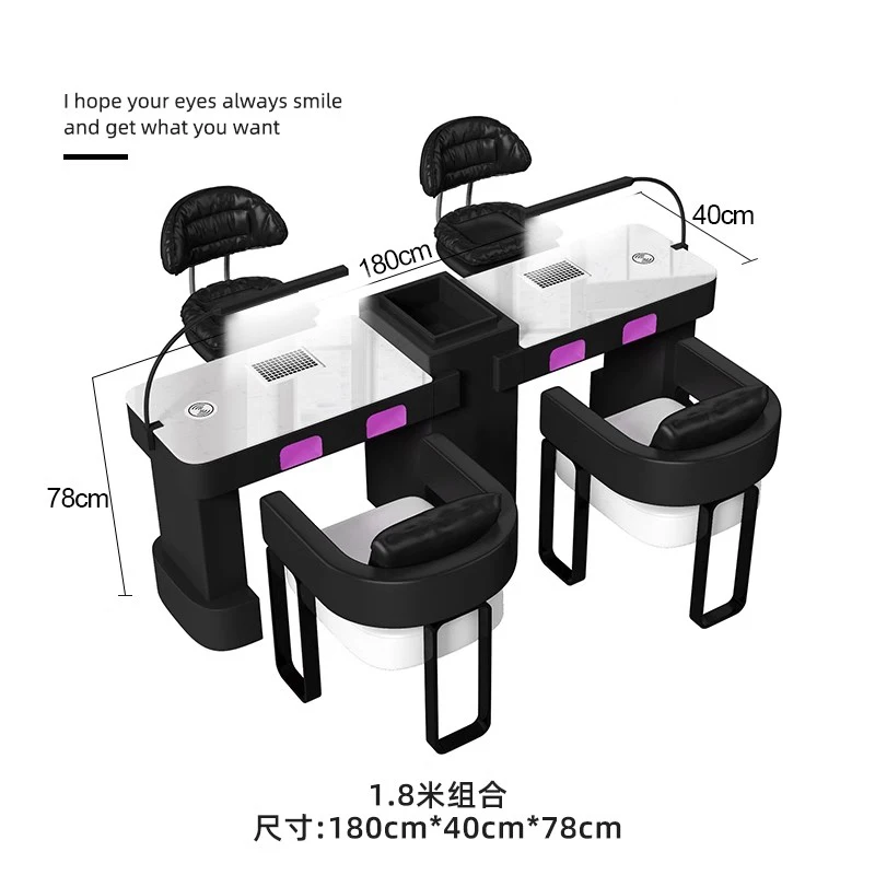 Silla de uñas de mármol nórdico, lámpara Led, mesa de uñas profesional, muebles de salón de belleza, mesas de manicura de diseñador, mesas de tafel DE MANICURA
