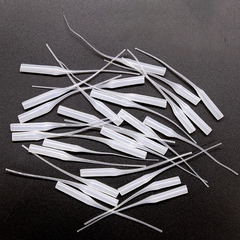 Micropuntas de pegamento de 50/100 Uds., puntas de botella de pegamento de plástico, extensor de pegamento, aplicador de precisión, boquilla de tubo de caída para laboratorio de manualidades
