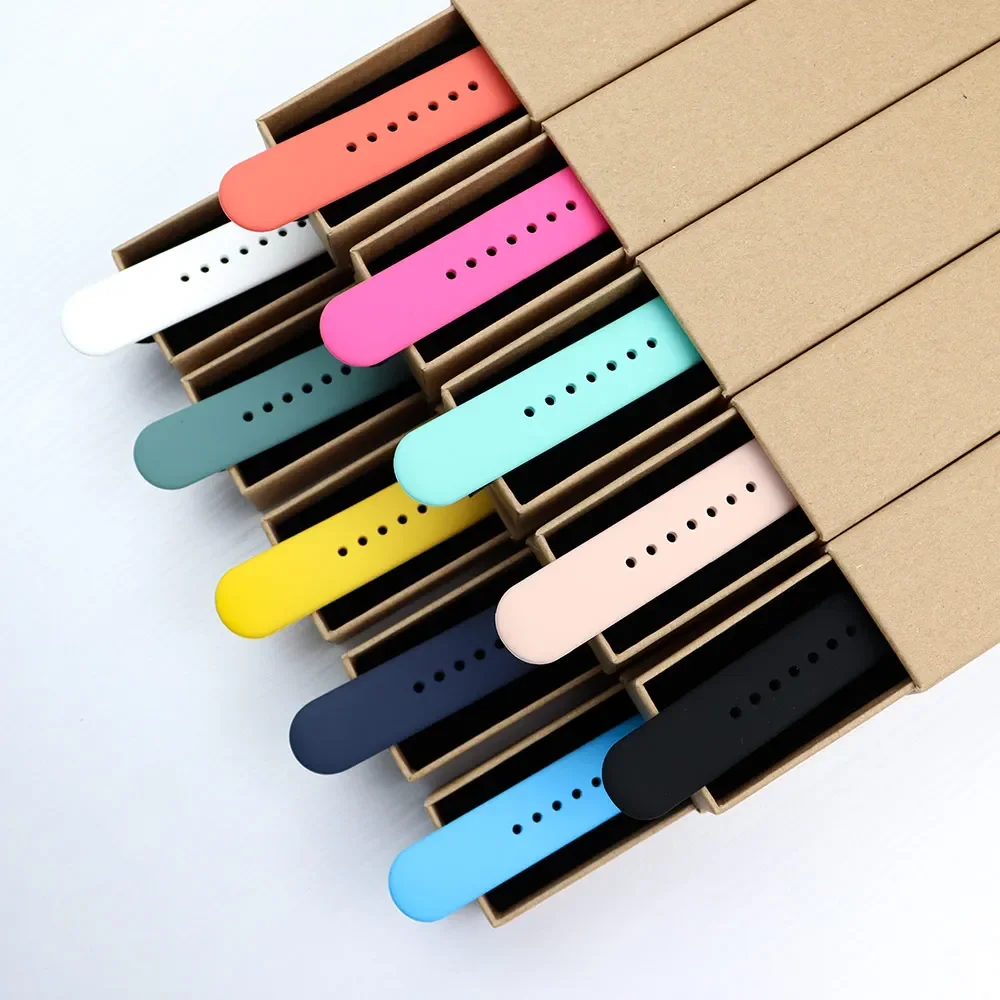 pasek do Apple Watch pasek 45mm 44mm 49mm 40mm 41mm 38mm 42mm silikonowa bransoletka pasek iWatch seria se 9 8 7 6 5 3 ultra 2 pasek