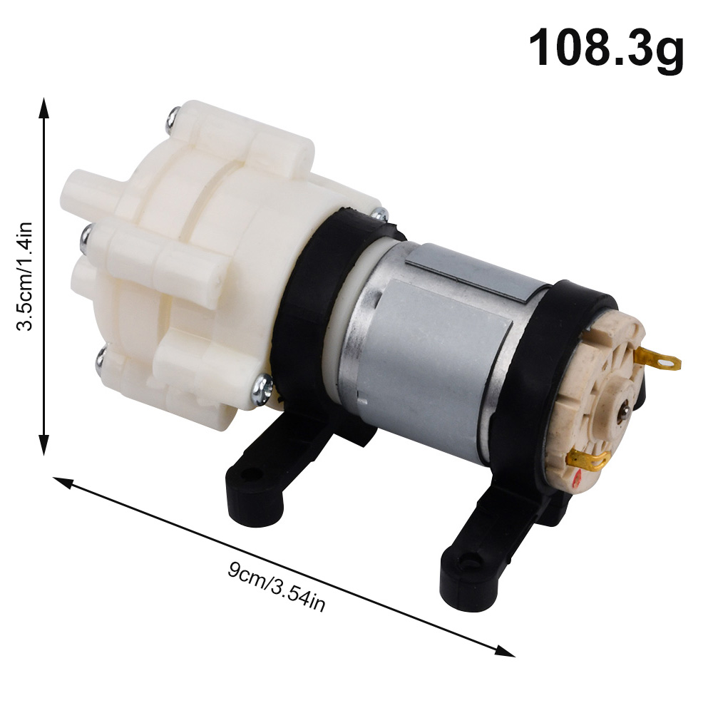 Pequena Miniatura Bomba De Água, Bomba De Diafragma, Acessórios Do Tanque De Peixes Do Agregado Familiar, Tea Set, R385, 12V, 6V