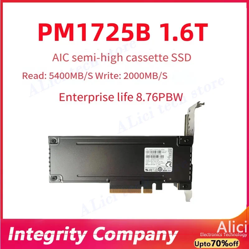 Para Samsung PM1725B PM1735 1,6 T/3,2 T AIC enchufable SSD tarjeta de unidad de estado sólido empresarial 3DWPD