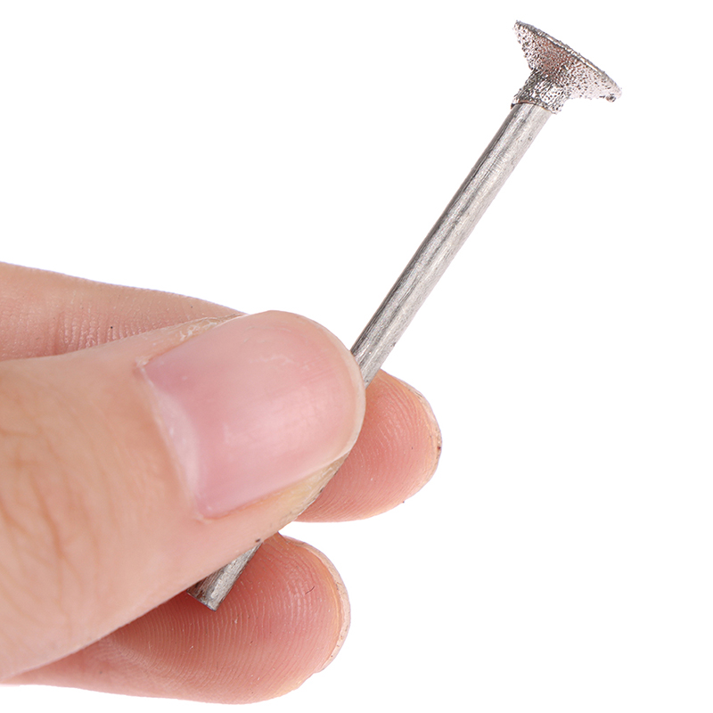 10 Chiếc Dremel Kèm Đường Kính 2.35Mm Chuôi Kim Cương Treo Điểm Đầu Mài Đá Ngọc Chạm Khắc Đánh Bóng Dụng Cụ