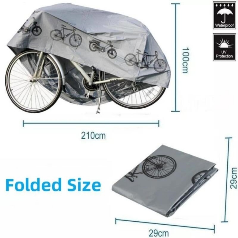 Cubierta impermeable para equipo de bicicleta, cubierta para bicicleta, cubierta para sol al aire libre, funda para bicicleta de montaña, accesorios para bicicleta