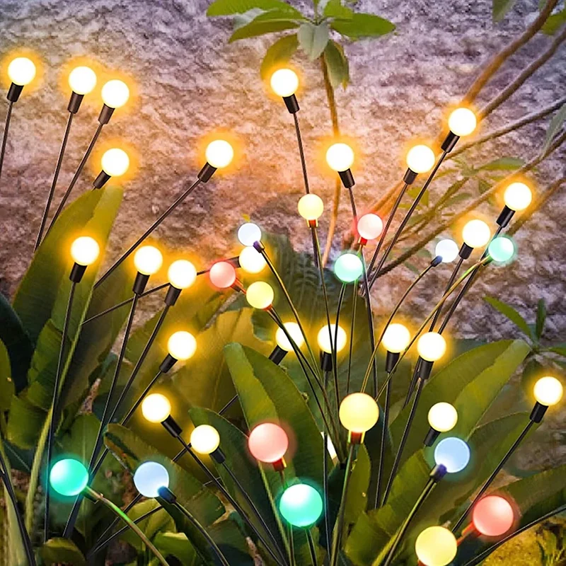 10/8/6 LED Solarne Lampki Świetliki Zewnętrzne Wodoodporne Dekoracja na Wesele Ogród Trawnik Ścieżki Solarne Lampki Girlandy