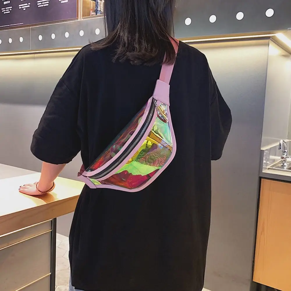 ファニーパック釣りウエストパックバムバッグ Pvc クロスボディ電話バッグ女性ウエスト Packss ショルダーバックパックレーザーファニーパック男性バッグ