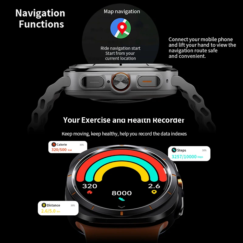 サムスンギャラクシー-男性用GPS,心拍数モニター,Bluetooth通話,NFCを備えた7つのウルトラスポーツ接続時計