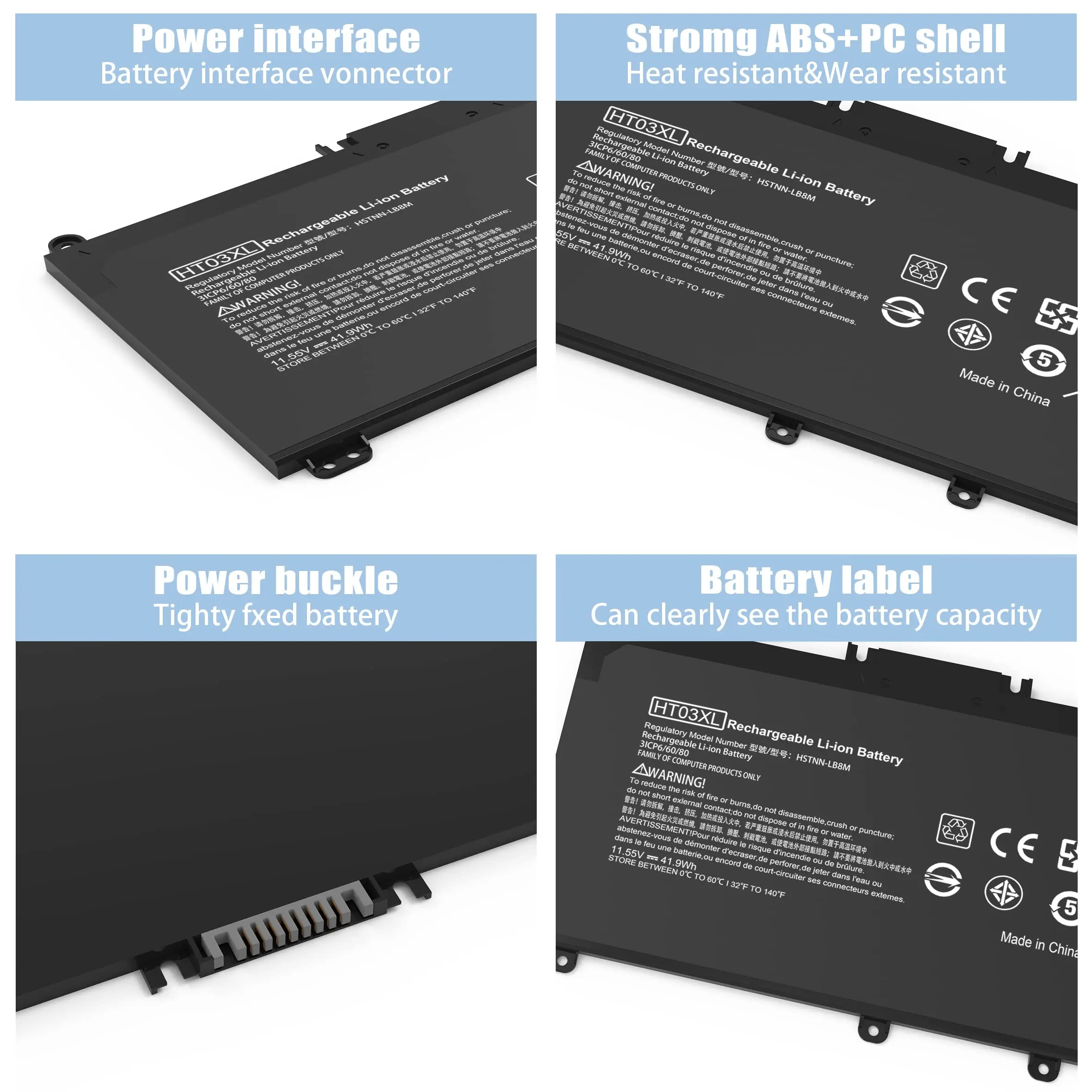 HT03XL Laptop Battery L11119-855 for HP Pavilion 15-DA 15-DB 15-DW 15-CS 15-DY 17-by 17-CA 14-CE 14-CF 14-DF 14-DQ 14-DK Series