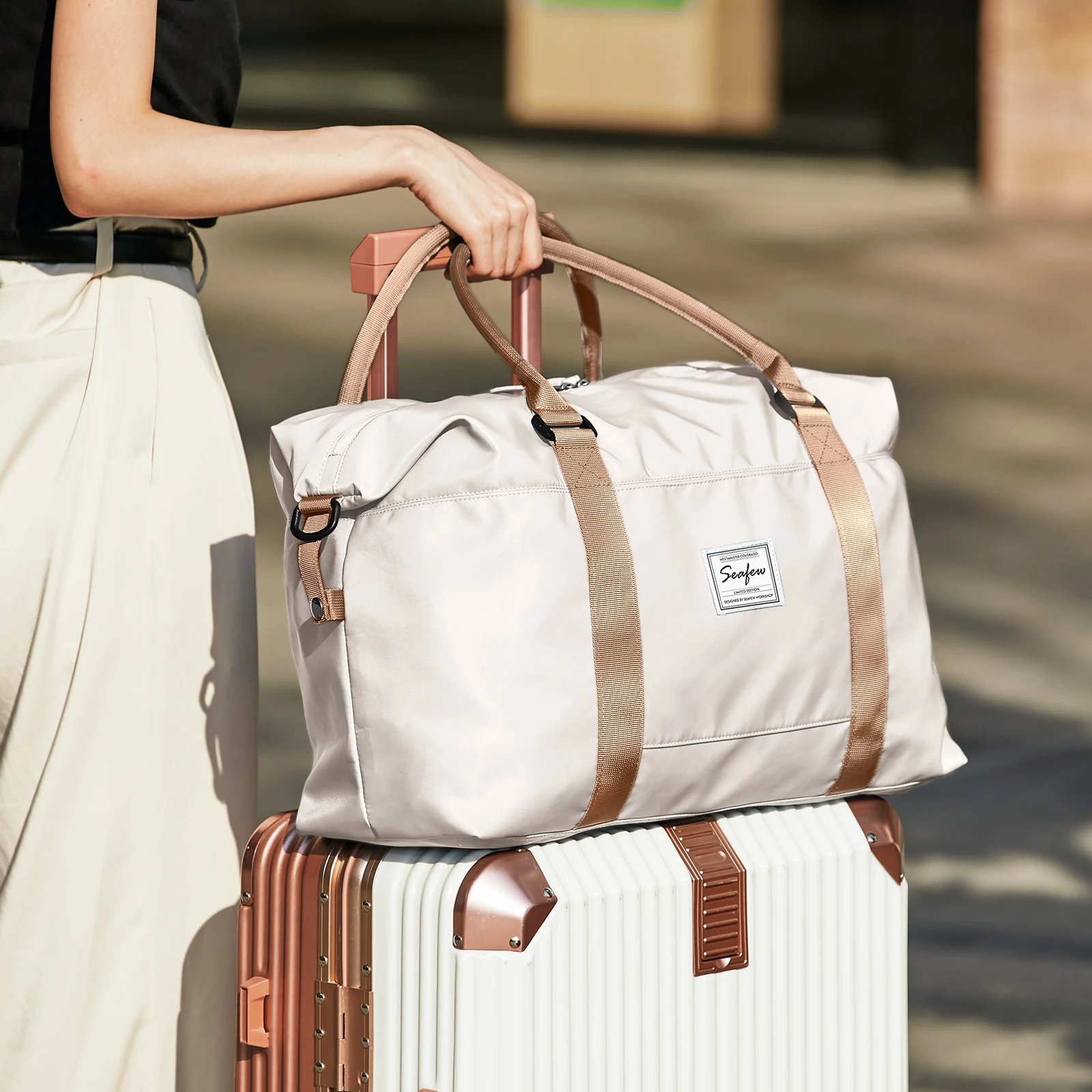 Torba podróżna Mężczyzna Kobieta Bagaż podręczny o dużej pojemności Kabina podróżna Samolot 40x20x25, podróż na krótkie dystanse Weekendowa torba nocna