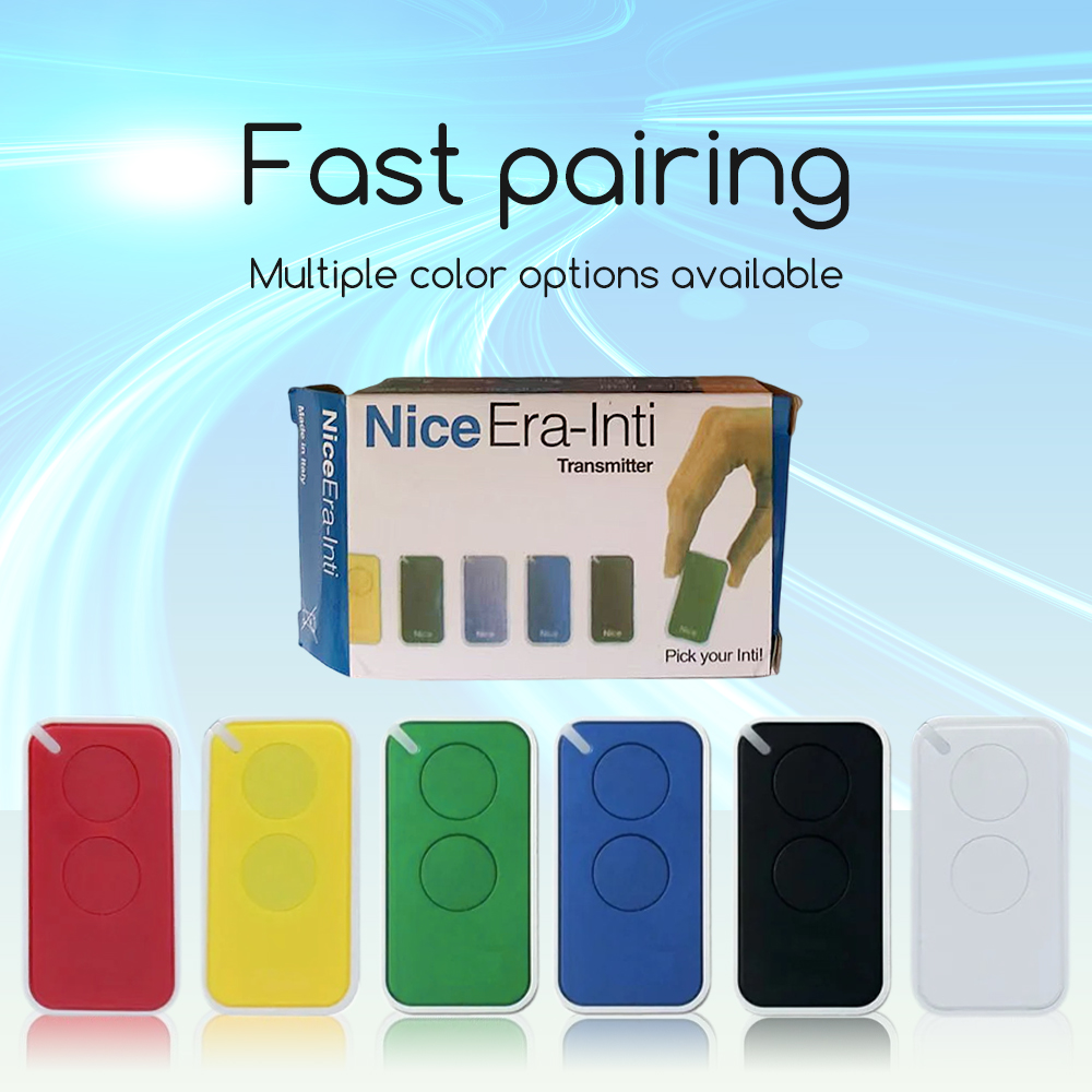 NICE ERA INTI1 INTI2 INTI1Y INTI2Y INTI1L INTI2L INTI1B INTI2B FLO1RE FLO2RE FLO4RE Electric Door Remote Control 433.92MHz