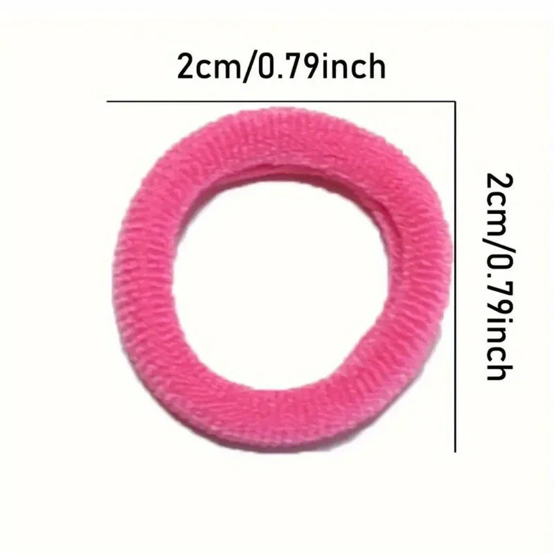 Fasce elastiche per capelli colorate vibranti da 200 pezzi per ragazze e donne - Piccoli supporti per coda di cavallo in gomma per acconciature eleganti e tutti i giorni