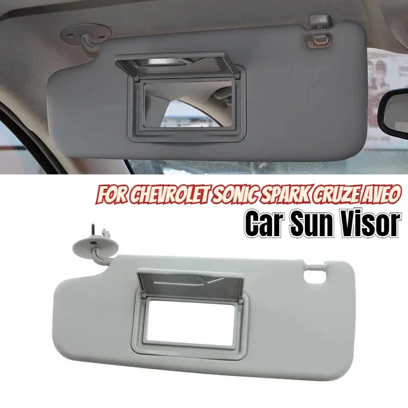 Viseira solar de carro para Chevrolet, Sonic 2012-2020, Spark 2011-2022, Cruze 2009-2014, Aveo 2011 2012 2013, 1902132, P95327509, acessórios