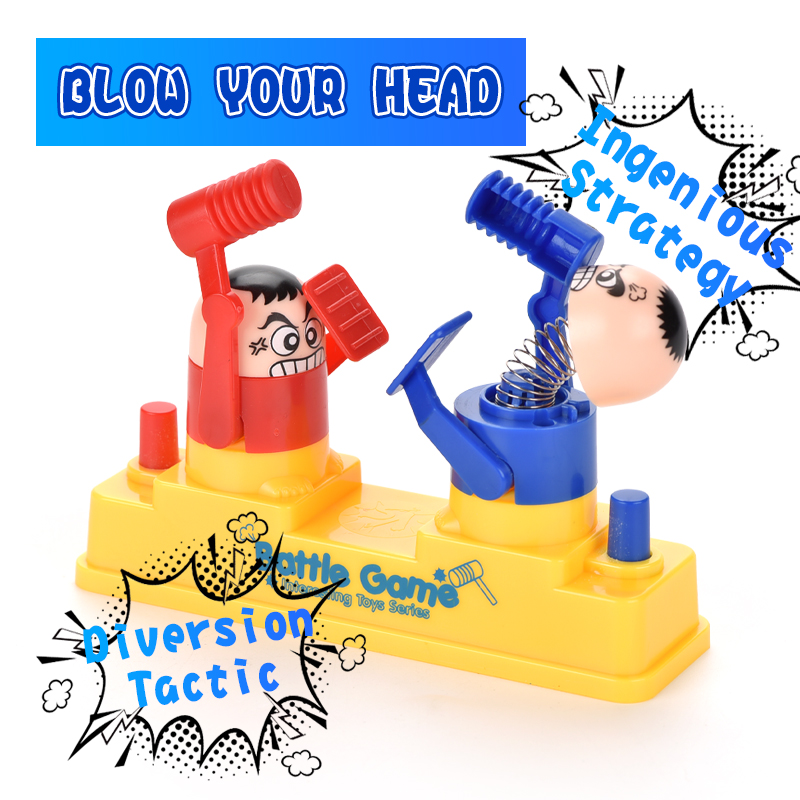 Children's Prank Decompression Funny Toys Two-person Head Fidgeting Game Parent-child Interactive Board Game Children Toy