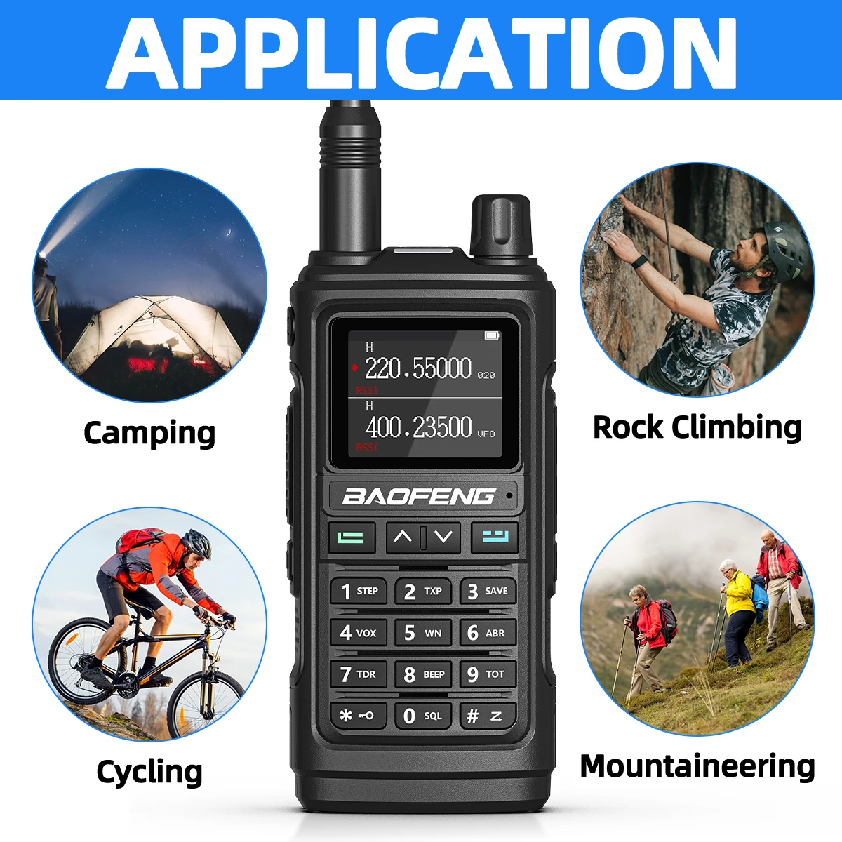 Baofeng UV-17 Pro V2 Walkie Talkie Tri Band Wireless Copy Frequency Long Range leistungsstarke Typ-C UV-5R UV-21 Pro Ham Two Way Radio