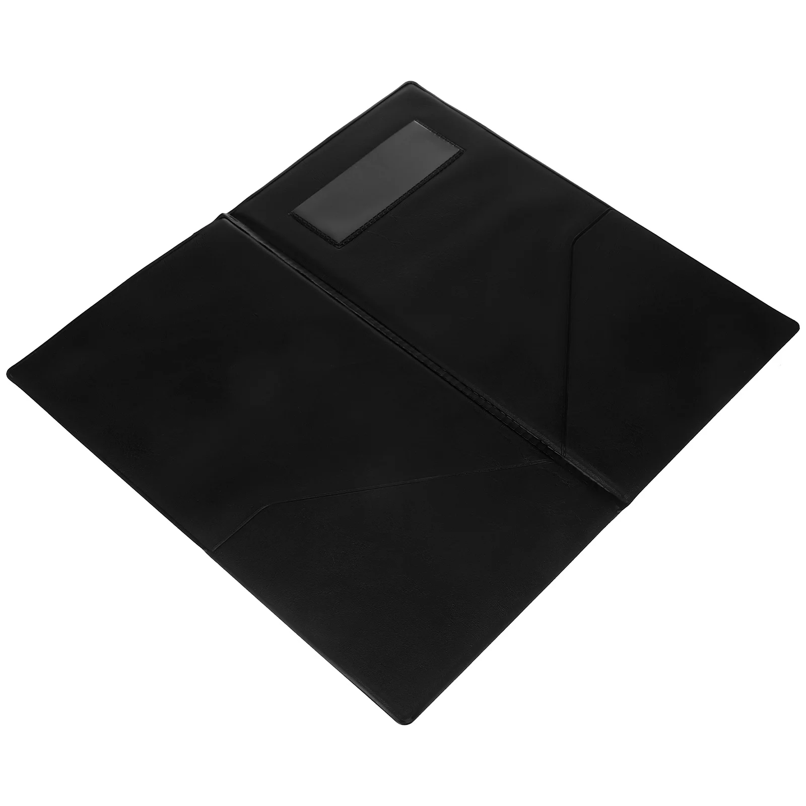 อุปกรณ์ร้านอาหารตรวจสอบการ์ดเมนู Holding Book Server Note Pads กระเป๋าสตางค์ 2550X1400X100CM Order Guest สีดํา