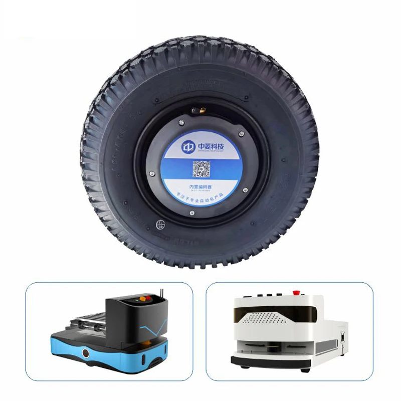 ZLTECH ROHS2.0 CE 16inch 24V-48V 800W 200kg Load BLDC Electric Wheel Hub Servo Motor With Off Road Tire For Agricultural Robot
