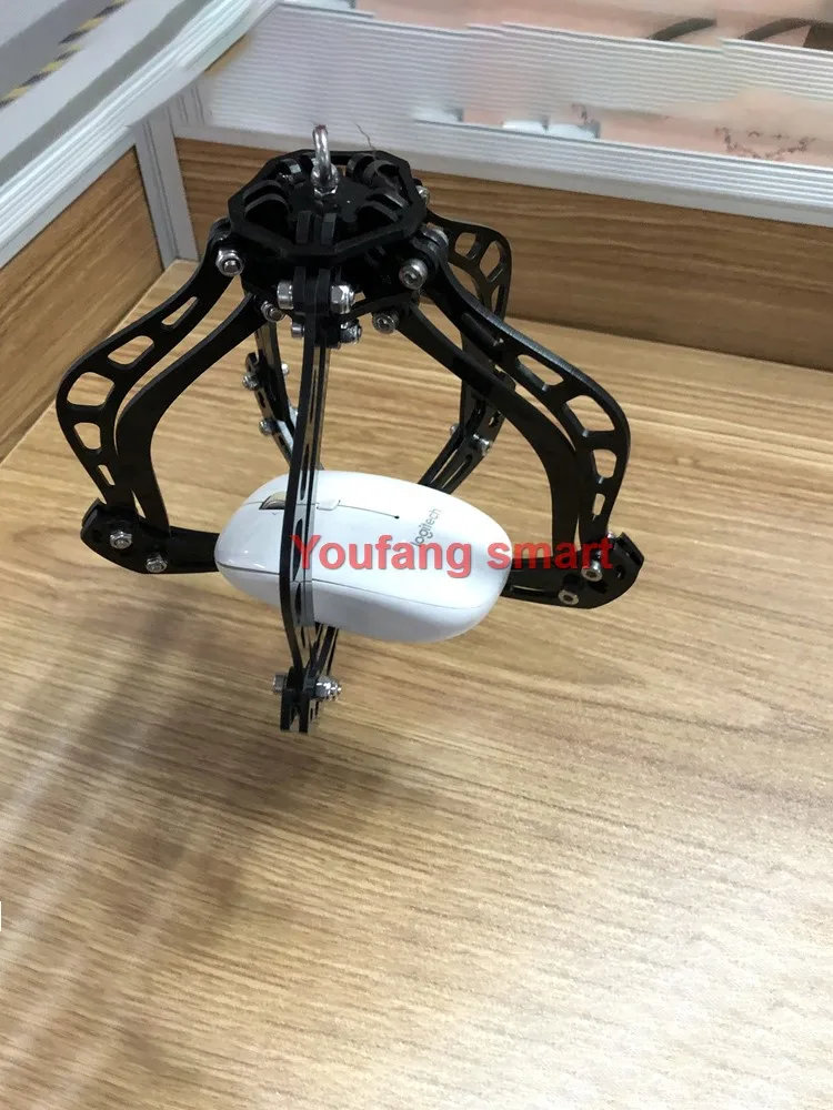 Acrylic or Stainless Steel Claw Manipulator Drone Mantis Claws Hook Gripper Automatic Grasping Set for Quadcopter Rescue System