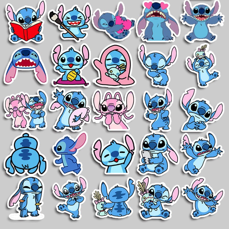 新しい 50 ピースかわいい新学期アニメステッチステッカーアニメパロディーかわいいパターン女の子子供の誕生日ホリデーギフト卸売
