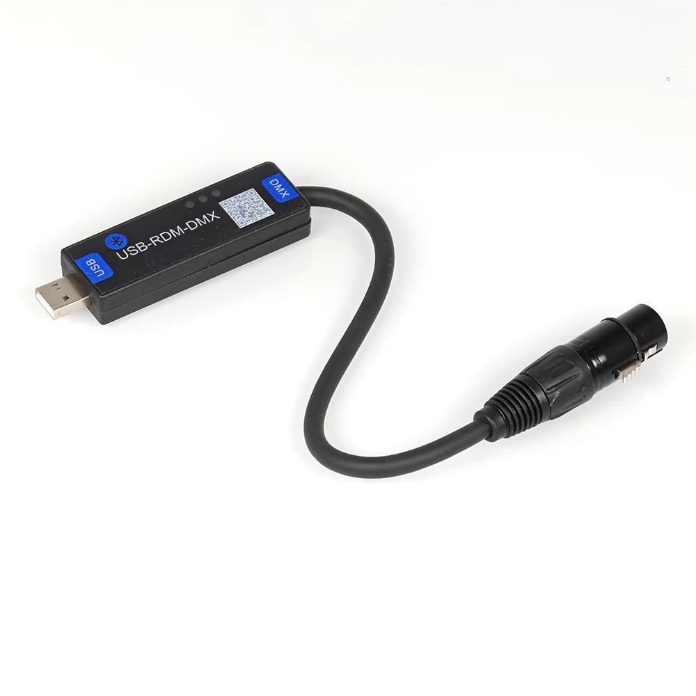 USB-RMD-DMX Aplicación móvil DMX Dialer Luz de escenario Controlador DMX inalámbrico Controlador DMX Bluetooth solo admite dispositivos Android