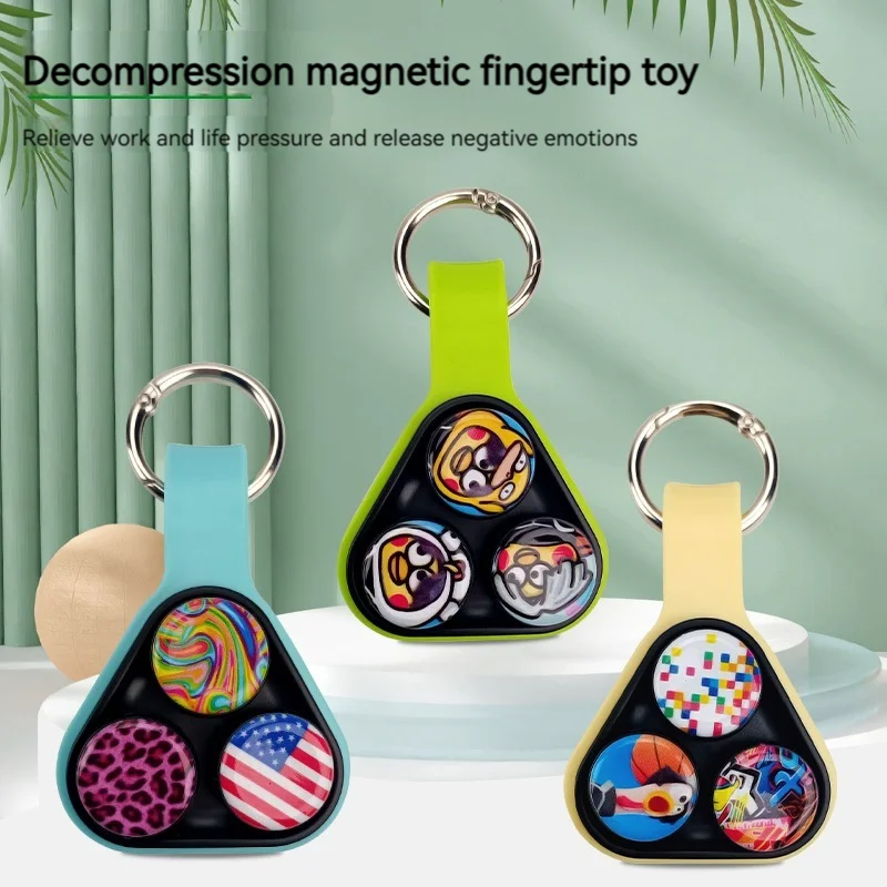 ใหม่ PopPuck Hand Spinner Series ยืดหยุ่น Pop Puck แม่เหล็กของเล่นที่มีสีสัน Decompression Fidget ของเล่นสําหรับผู้ใหญ่เด็กคริสต์มาสของขวัญ