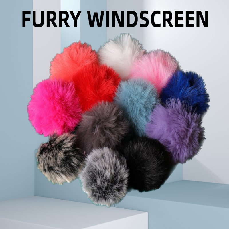 MF1 Clip-on Lavalier-Mikrofon, universelle kabellose Mikrofone, Rauschunterdrückung, Haarball, winddichte Hülle, Revers-Lavalier-Mikrofon