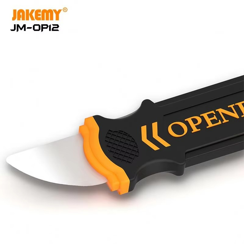 Jakemy JM-OP12 ferramenta de reparo abridor de ferramenta de reparo para telefone celular flexível memória dupla face metal tela do telefone abertura ferramenta de alavanca