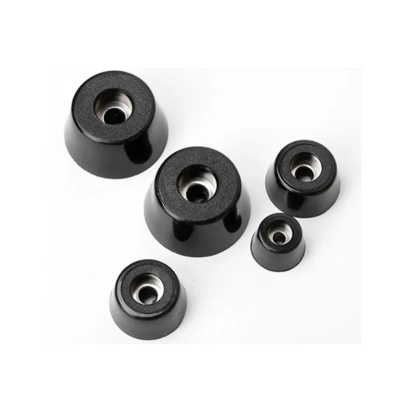 1/2/4/8/12/16/20 Stuks Voet Pad Zwart Rubber Tips Tafel Box Luidspreker Meubels Been Shock Stand Absorber Antislip Met Pakking