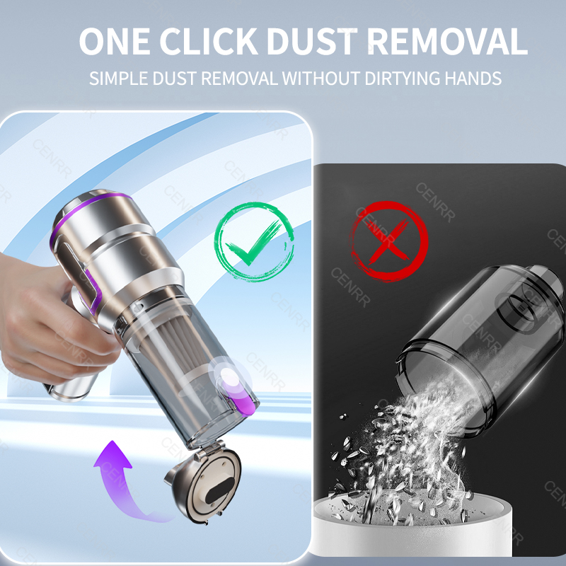 Car Vacuum Cleaner 998000PA Cordless Powerful Portable Mini Car Vacuum Cleaner for Home Handheld Blower Car Cleaner