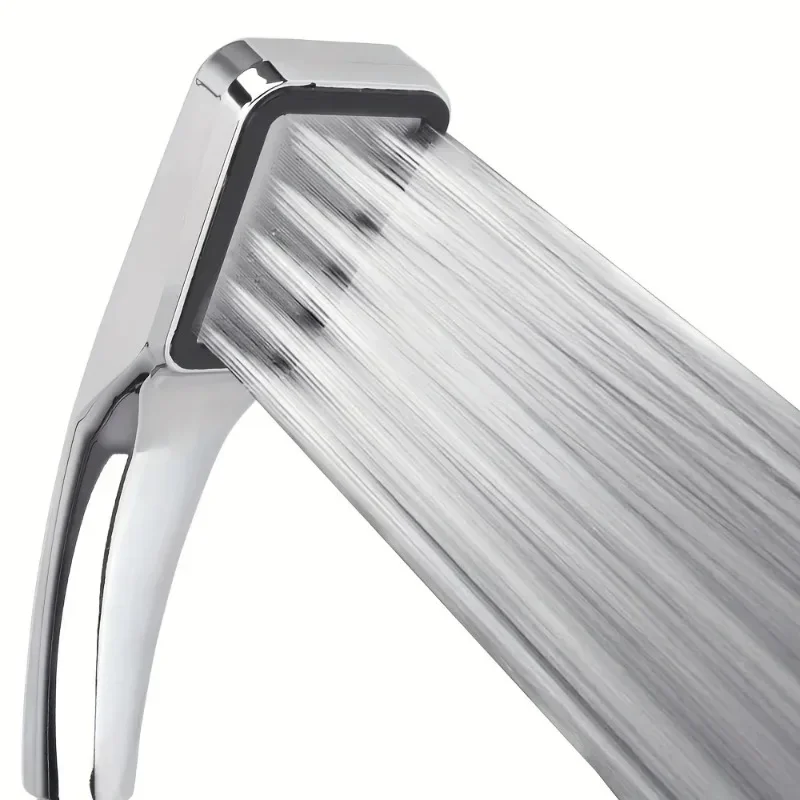 Soffione doccia pressurizzato a 300 fori Soffione doccia quadrato con presa a mano Ugello a pioggia a risparmio idrico Accessori per il bagno