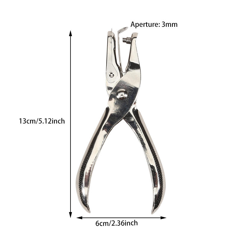 Single Hole Puncher Metal 3mm/6mm Pore Diameter Punch Pliers Hand Paper Scrapbooking Punches Punching Tools