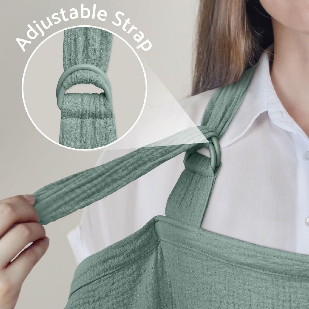 Mother Outing Breastfeeding Cover Baby Feeding Nursing Covers Adjustable Breathable Privacy Nursing Covers with Arch Neckline