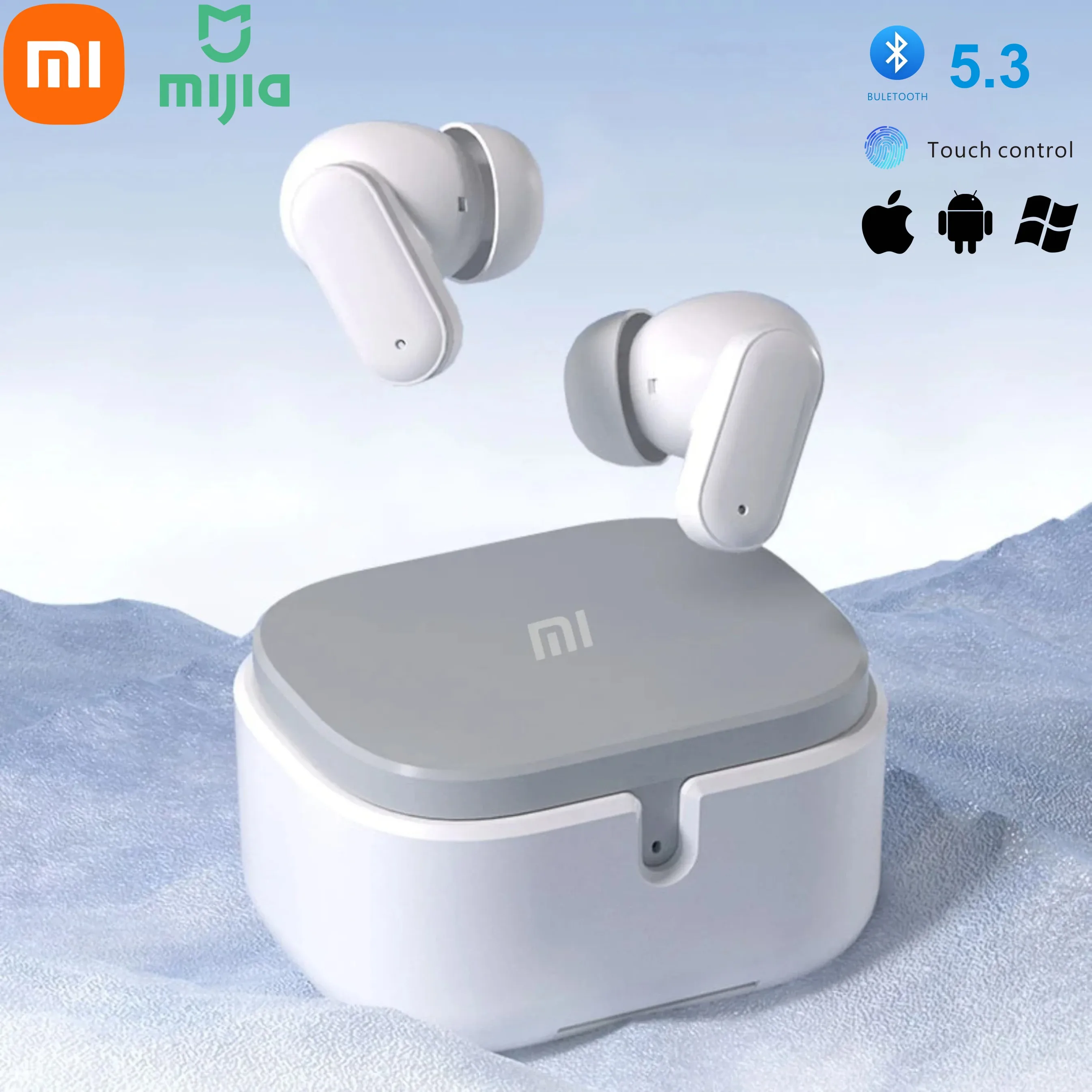 Xiaomi Auriculares inalámbricos Bluetooth con reducción de ruido deportivos impermeables para Android, iOS, PC batería de larga duración