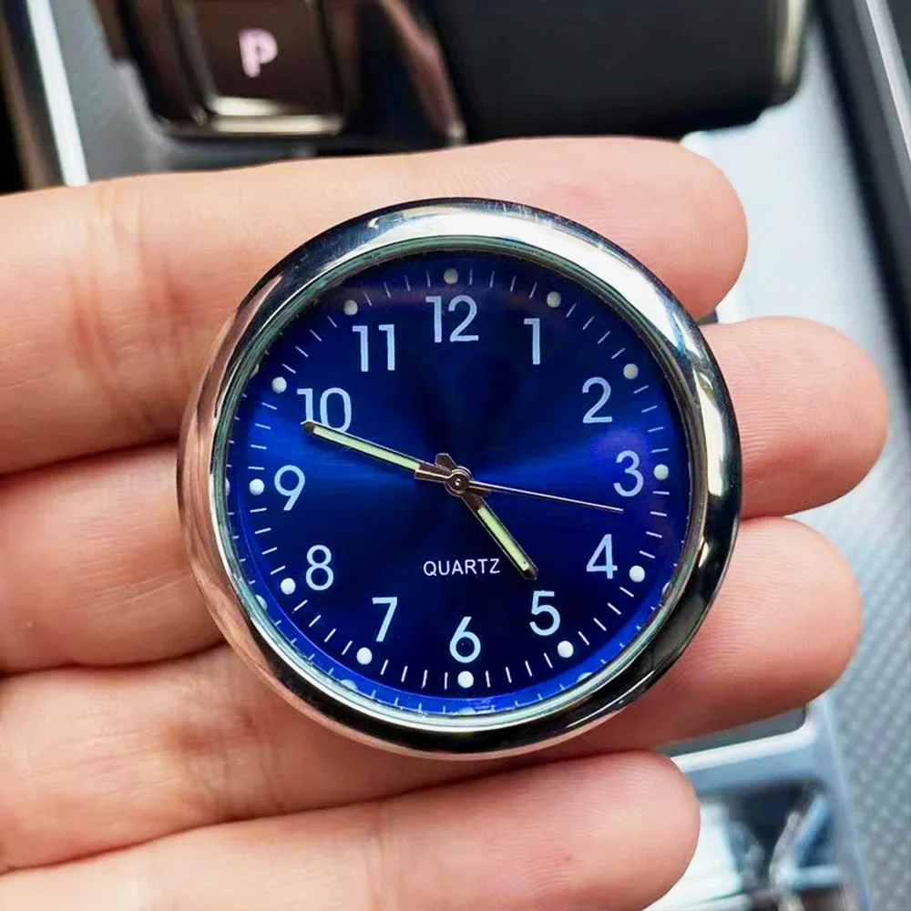 Mini reloj Mini reloj de cuarzo emisor de luz reloj electrónico impermeable bicicleta motocicleta reloj tablero coche reloj
