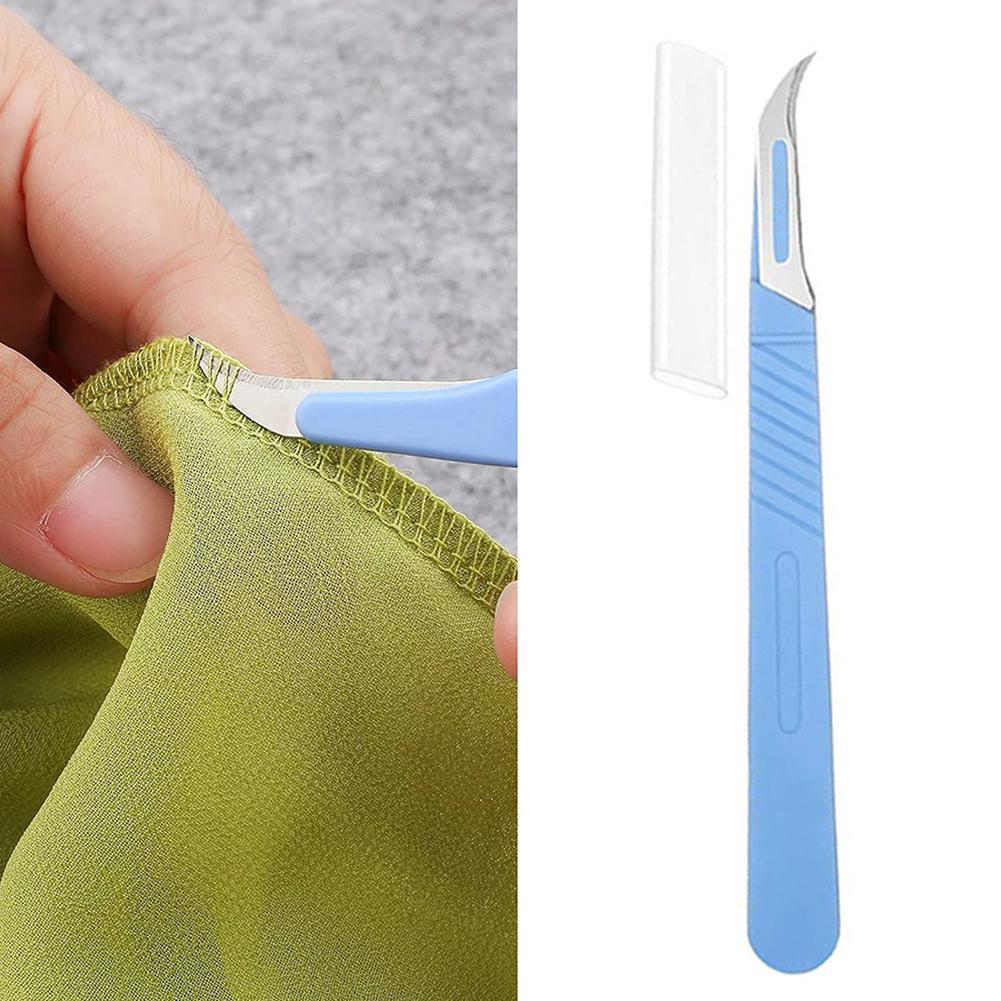 1pc Sewing Seam Rippers Blue Plastic Handle Seam Stitch Ripper Unpicker Remover Thread Cutter For Sewing Craftin Needlework Tool