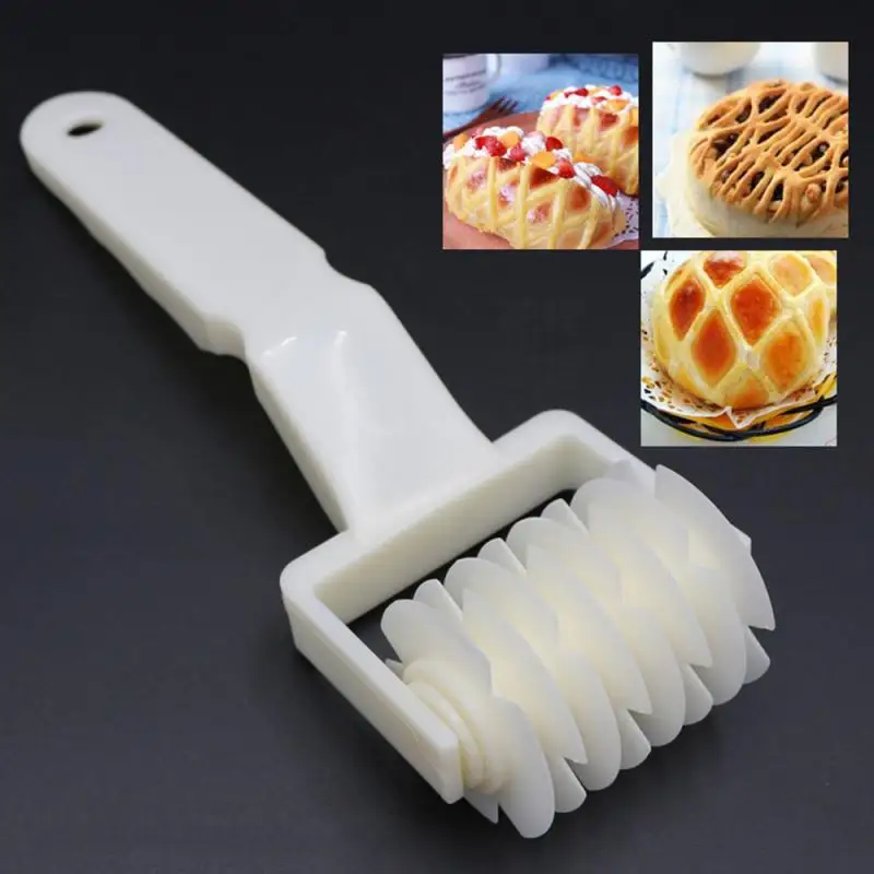 1PC Chất Lượng Cao Bánh Dao Cắt Bánh Pizza Bánh Ngọt Máy Nướng Nổi Bột Con Lăn Mạng Tinh Thể Con Lăn Cắt Bánh Dụng Cụ Nhựa Làm Bánh Dụng Cụ