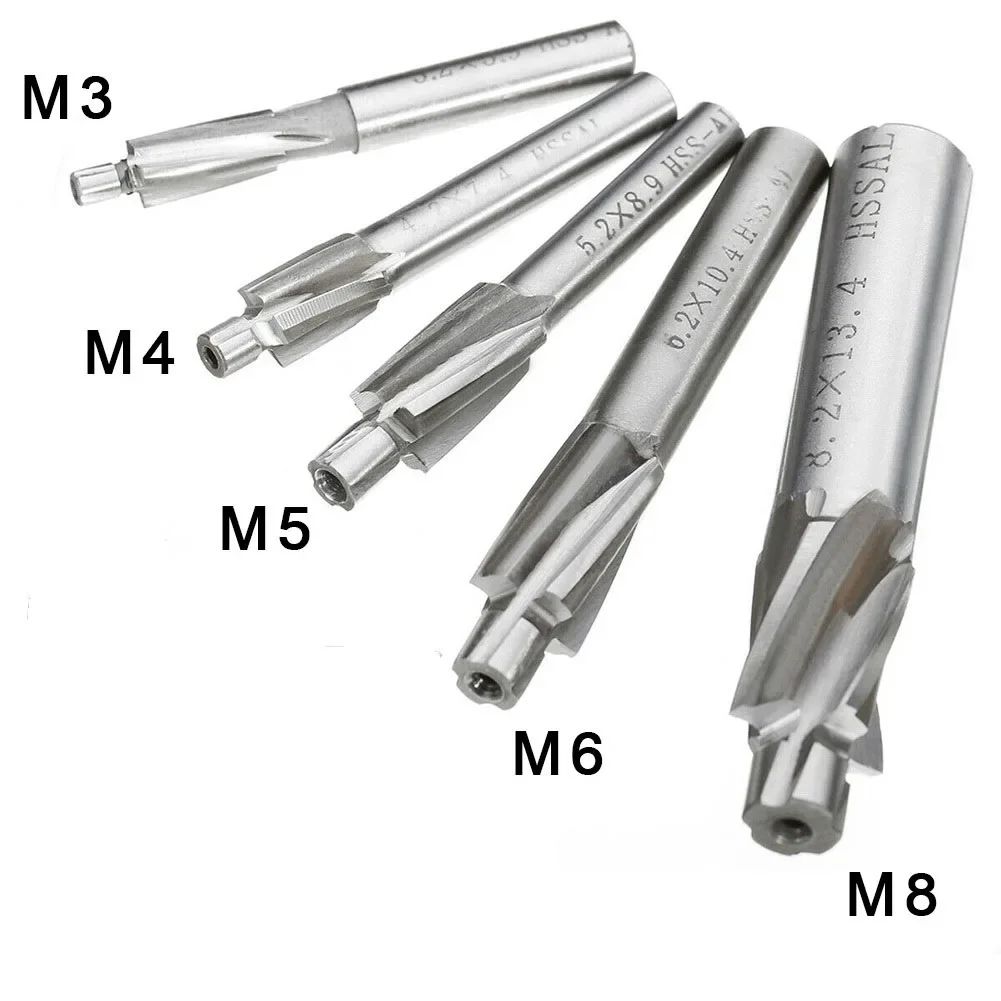 Hss rebocador fresa M3-M8 piloto ferramentas de entalhe escareador fresa broca escareada plana escareada broca 2025