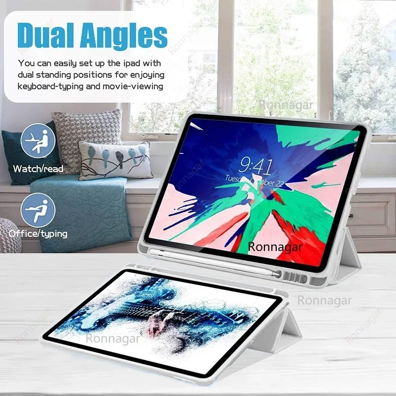 Estuche porta lápices para ipad 10. a generación, 10,9 pulgadas, 2024, Air6 Air4 Air 5 10,9, funda para tableta iPad Pro11 M4 M2 2022 2018 9th 10,2