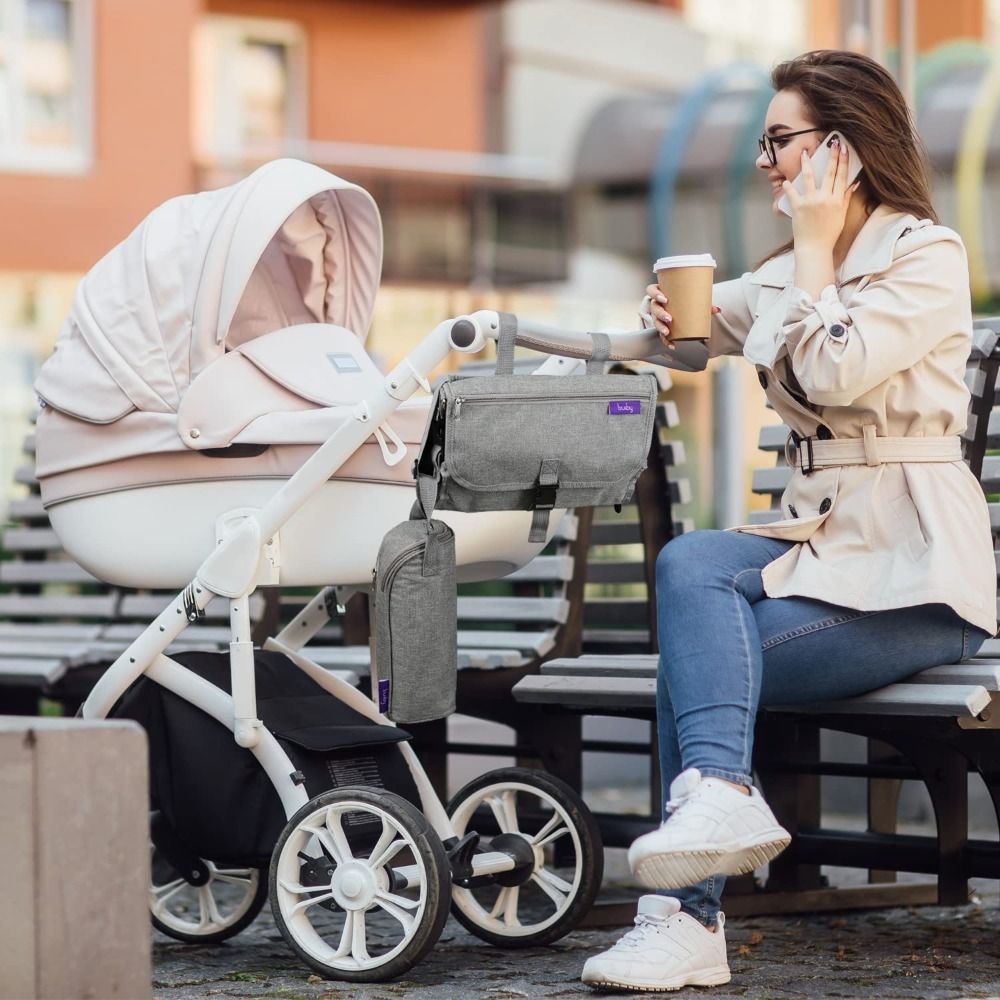 Almofada portátil para troca de fraldas, almofada portátil para troca de fraldas com bolsos, kit de estação para troca de fraldas de viagem à prova d'água, presentes para bebês