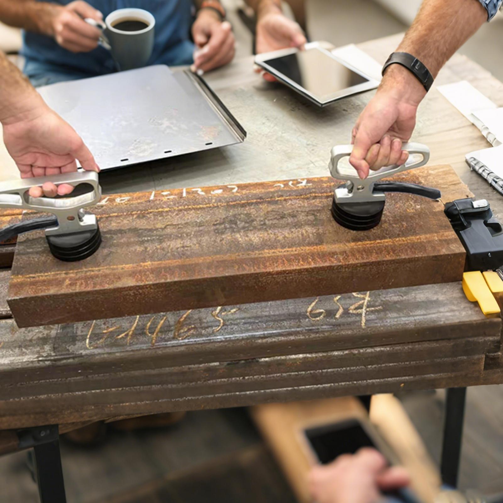 Alça de elevação magnética suporte de ferramenta magnética resistente suporte manual de liberação rápida para objeto de metal gadgets multiuso para