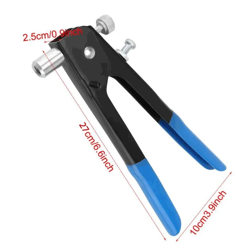 Manual Rivet Nut Gun Set, Pull Cap Gun, 6.6 ", 86 Pcs Set, Ram Gun