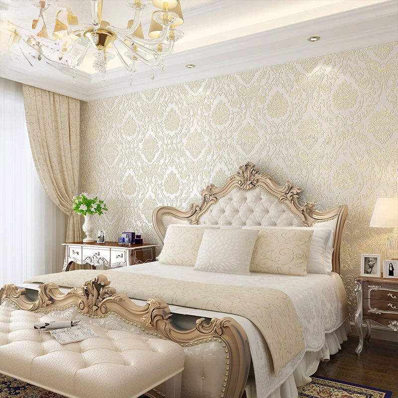 วอลเปเปอร์ลายดอกไม้สีชมพู3D สำหรับเด็กผู้หญิงสติ๊กเกอร์แปะผนัง dinding kamar tidur สติกเกอร์ติดผนังพื้นผิว3D การตกแต่งบ้านกระดาษติดผนังในม้วน