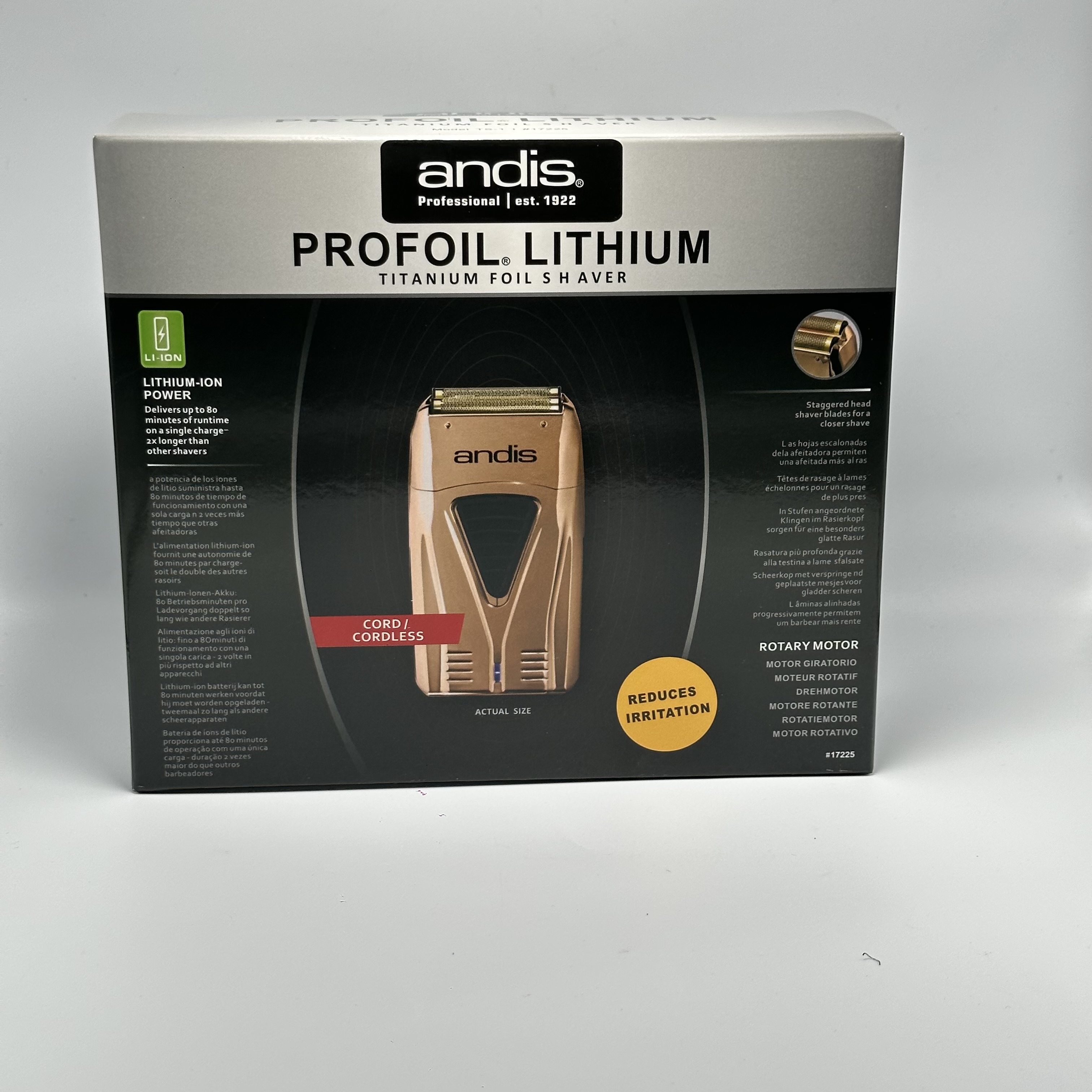 Original Profoil Lithium Plus Barber Hair Cleaning Electric Shaver For Men Beard Stubble Razor Bald Shaving Machine