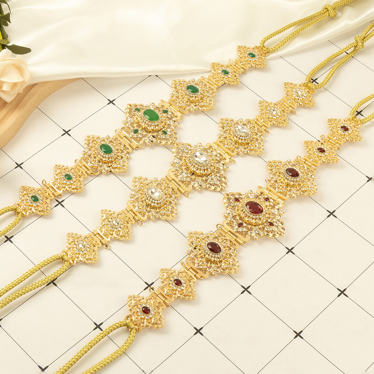 Марокканский кафтан, пояс для женщин, свадебное платье, золотой цвет, цепочка на живот, ювелирные изделия, арабский халат, бижутерия, свадебный подарок, регулируемая длина