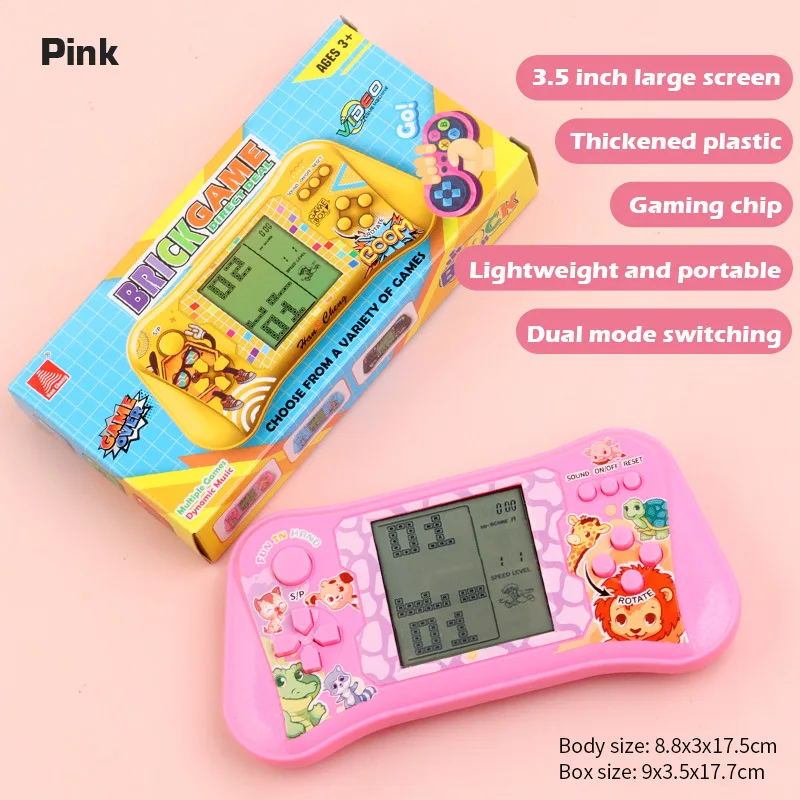 Handheld Electronic Game Players for Children, Classic Machine, Brick Console for Kids, Jogos de prazer