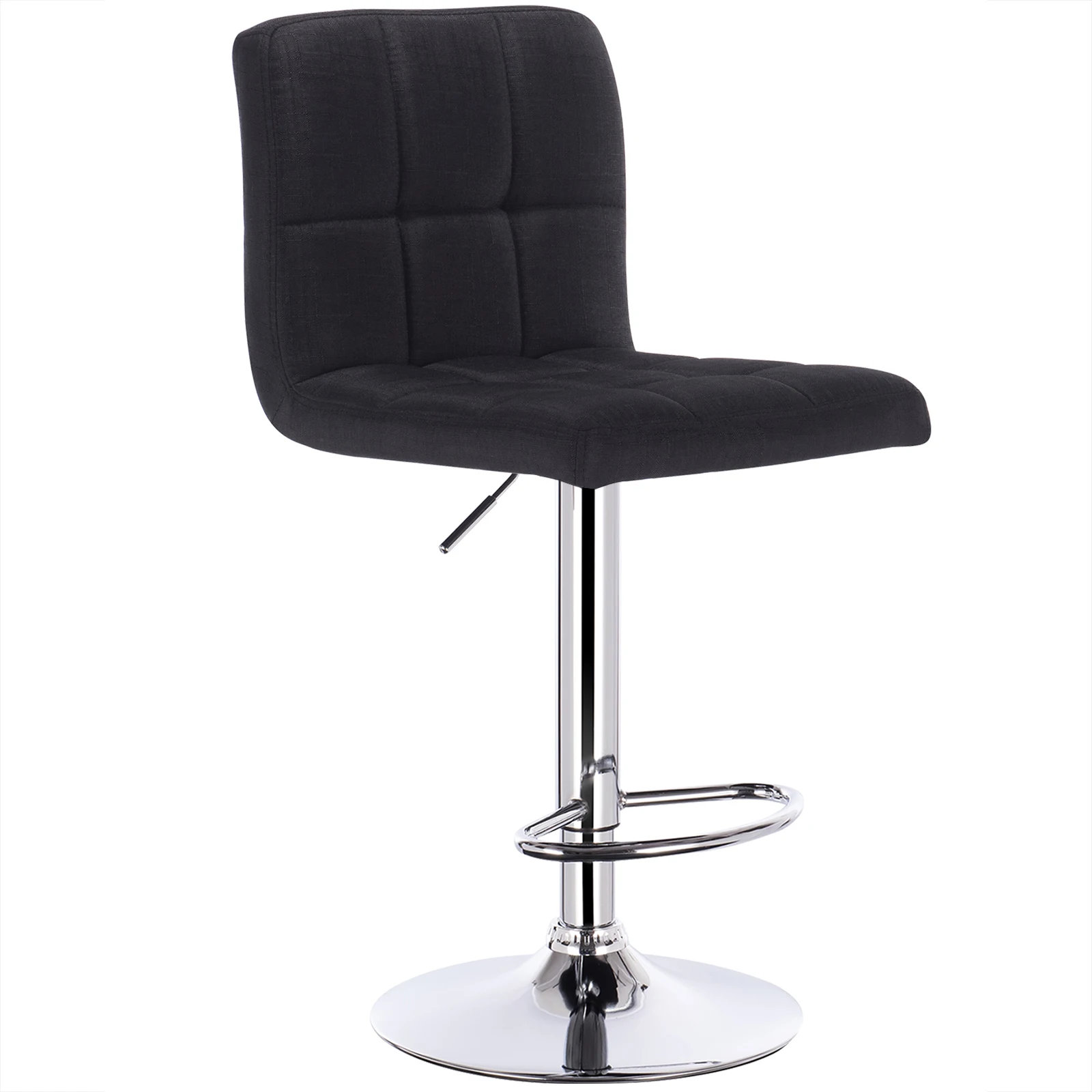 WOLTU 2 unids/set taburetes de Bar taburete de lino de altura ajustable asiento acolchado silla de Bar taburetes altos cocina Pub Bistro silla