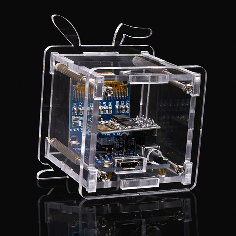 ESP8266 DIY Digital Clock Kit 0.96 Inch Mini Weather Clock WIFI Soldering Practice Electronic Multifunctional Weather Station