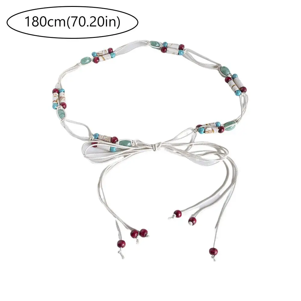 Ladies Bohemian Style Belt Braid Waist Belt for Summer Seaside Dress Braid Belt