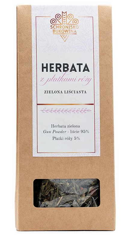 Grüner Tee mit Rosen blättern 80g-bukowina Schutz