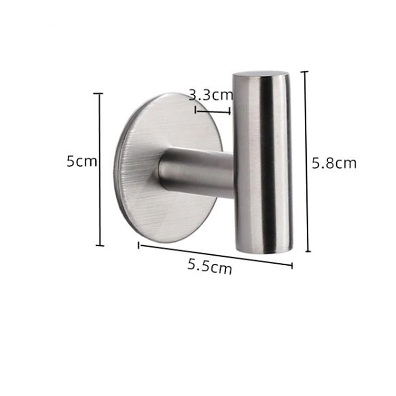 1 Chiếc Đồng Hồ Thép Không Gỉ Bạc Phòng Tắm Phần Cứng Bộ Giá Treo Khăn Hộp Đựng Giấy Vệ Sinh Khăn Móc Phụ Kiện Phòng Tắm